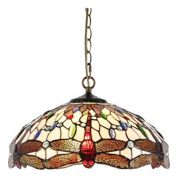 Prezent 1708 - Κρεμαστό φωτιστικό οροφής TIFFANY 2xE27/60W/230V