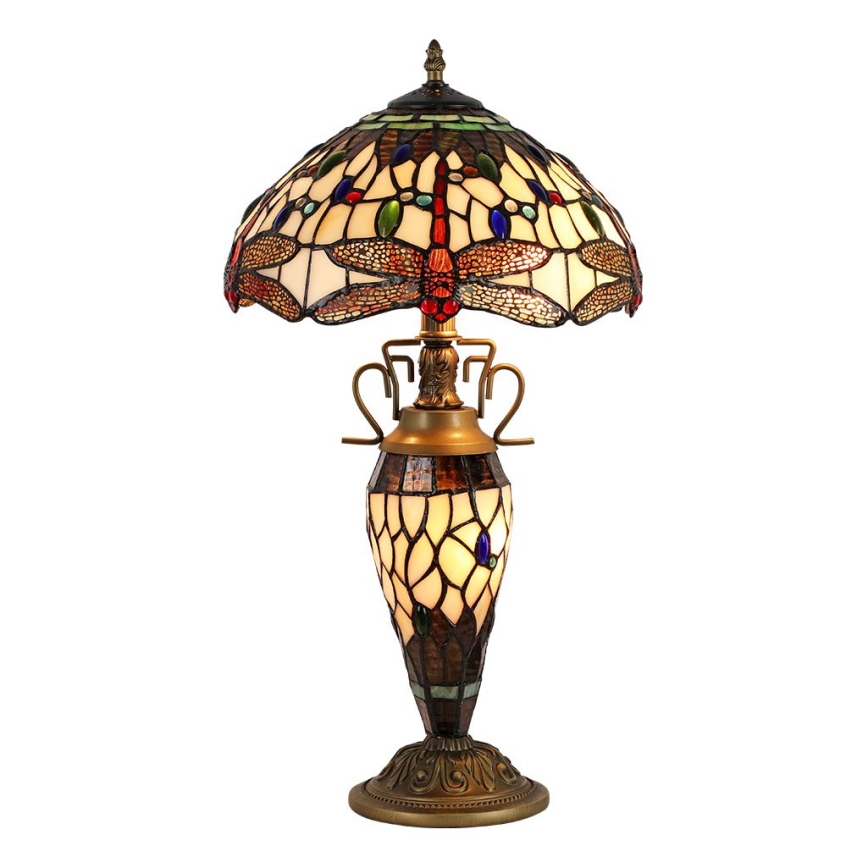 Prezent 1710 - Eπιτραπέζιο φωτιστικό TIFFANY 2xE27/60W + 1xE14/7W/230V