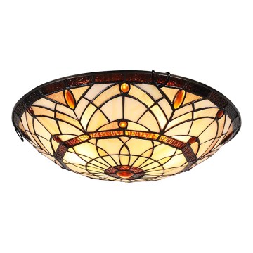 Prezent 1712 - Φωτιστικό οροφής TIFFANY 3xE27/40W/230V