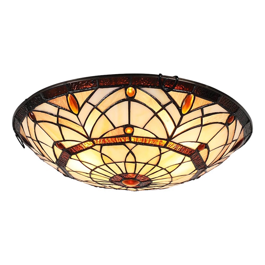 Prezent 1712 - Φωτιστικό οροφής TIFFANY 3xE27/40W/230V