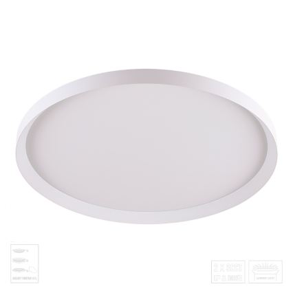 Prezent 17310 - Φωτιστικό οροφής LED ADRA LED/42W/230V + LED/13W 3000/4000/6000K Ø 48,5 cm λευκό