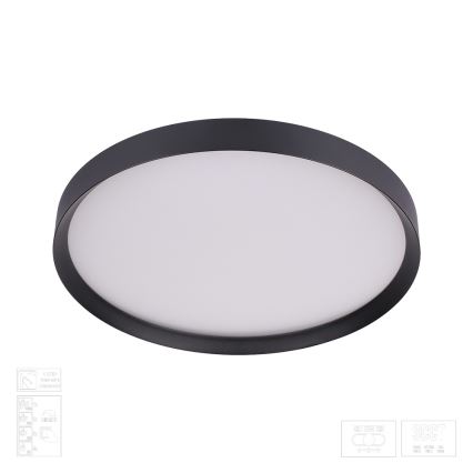 Prezent 17313 - Ρυθμιζόμενο LED φωτιστικό οροφής MAYSA LED/36W/230V 3000/4000/6000K διάμ. 39,5 εκ. μαύρο