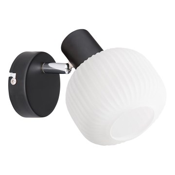 Prezent 27519 - Σποτ τοίχου ARYA 1xE14/40W/230V μαύρο/λευκό
