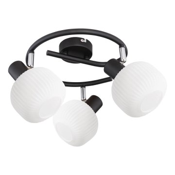 Prezent 27521 - Φωτιστικό σποτ ARYA 3xE14/40W/230V μαύρο/λευκό