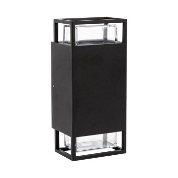 Prezent 28211A - Επιτοίχιο φωτιστικό εξωτερικού χώρου EVENTO 2xGU10/35W/230V IP54 μαύρο