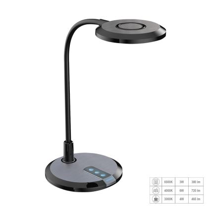 Prezent 31219 - LED Dimming touch flexible επιτραπέζια λάμπα PIXIE LED/7W/230V 3000-6500K