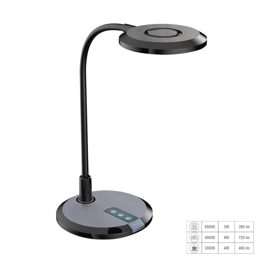 Prezent 31219 - LED Dimming touch flexible επιτραπέζια λάμπα PIXIE LED/7W/230V 3000-6500K