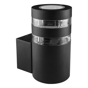 Prezent 31306 - Επιτοίχιο φωτιστικό εξωτερικού χώρου DAIMA 1xGU10/10W/230V IP44 μαύρο