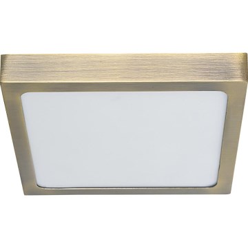 Prezent 49064 - Φωτιστικό οροφής LED LENYS LED/22W/230V 4000K 22,5x22,5 cm ορείχαλκος