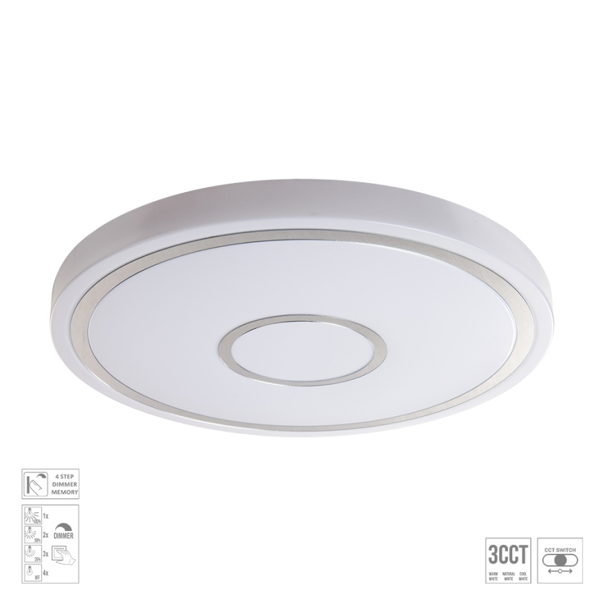 Prezent 71341 - LED Ρυθμιζόμενο φωτιστικό οροφής MOZAN LED/30W/230V 3000/4000/6500K Ø 38 cm λευκό