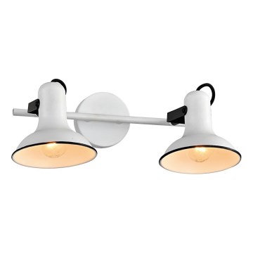 Prezent 75474 - Σποτ τοίχου ANDORA 2xE14/40W/230V λευκό