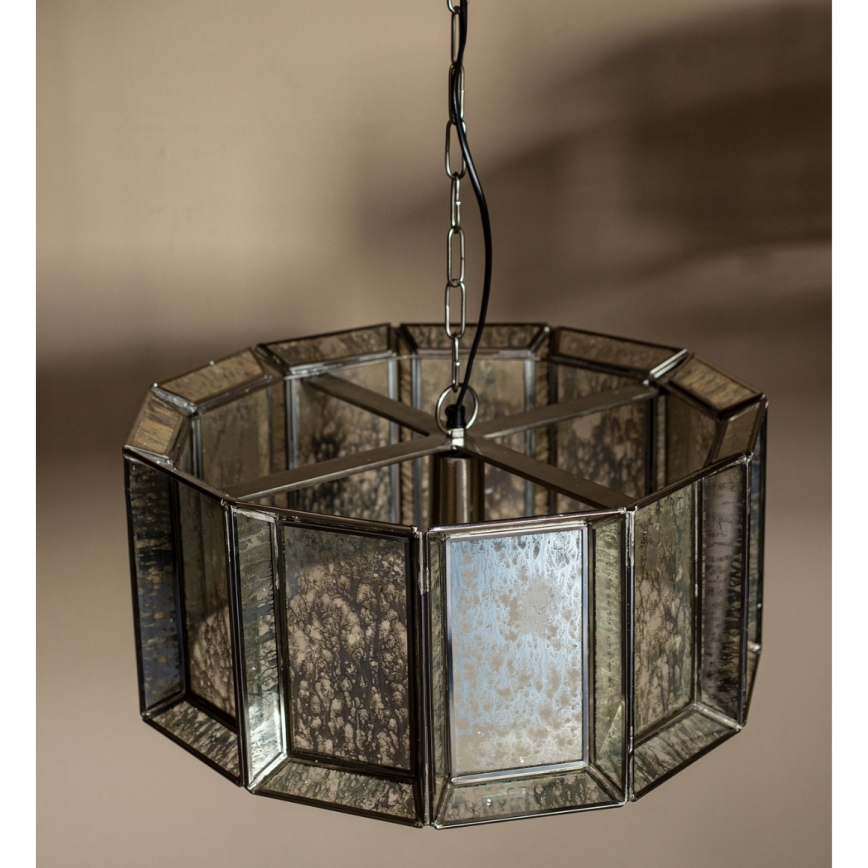 PTMD - Πολυέλαιος με αλυσίδα ANTIQUE 1xE27/40W/230V Ø 46 εκ.