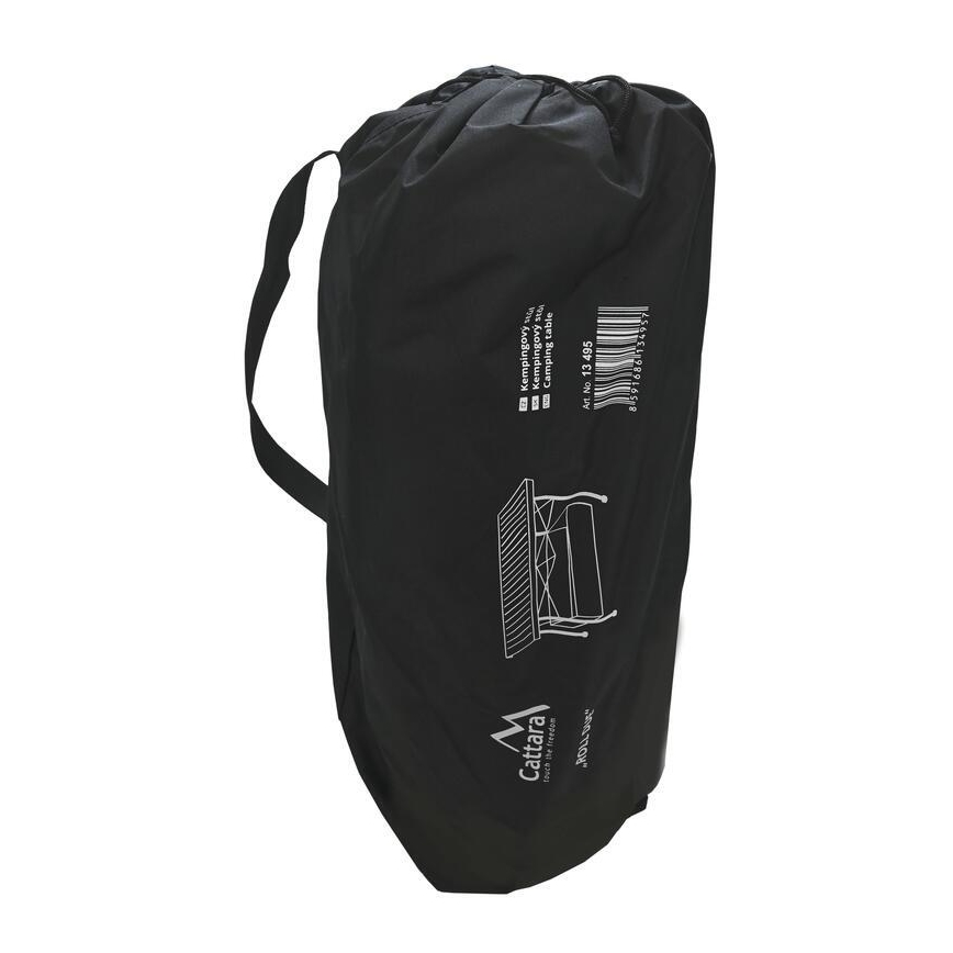 Πτυσσόμενο τραπέζι κάμπινγκ 118x70 cm ανθρακί