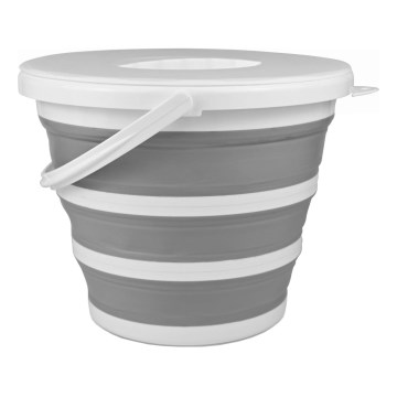 Πτυσσόμενος κουβάς με καπάκι 10 l