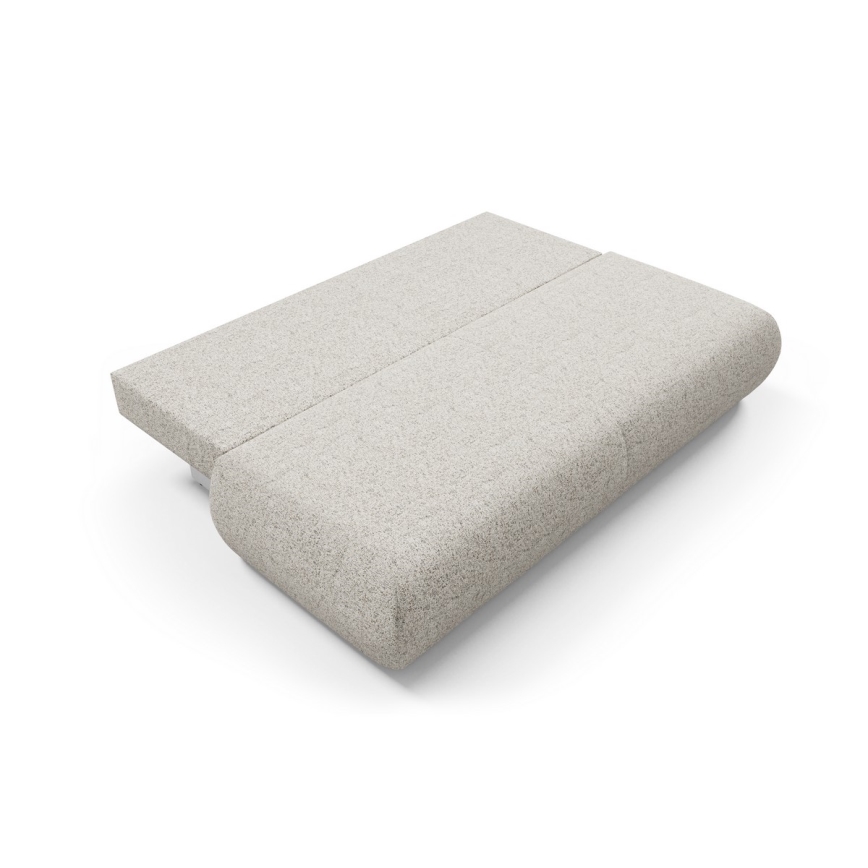 Πτυσσόμενος τριθέσιος καναπές-κρεβάτι με αποθηκευτικό χώρο PRATO μπεζ