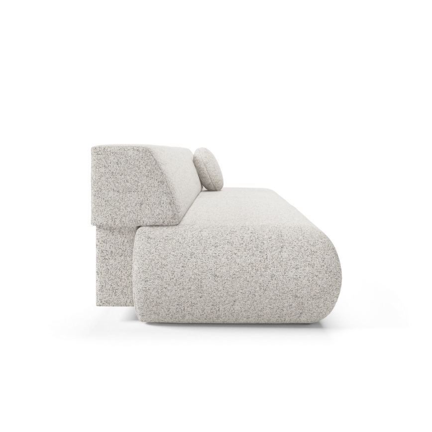 Πτυσσόμενος τριθέσιος καναπές-κρεβάτι με αποθηκευτικό χώρο PRATO μπεζ