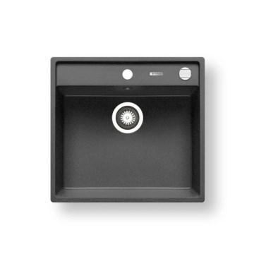 Pyramis 70007601 - Νεροχύτης κουζίνας CAMEA 50x53 cm γρανίτης/μαύρο
