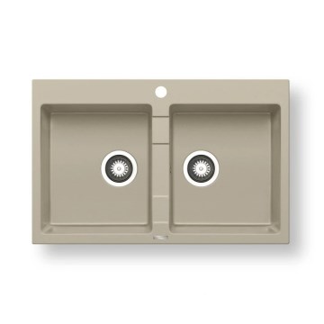 Pyramis 70053101 - Νεροχύτης κουζίνας SPARTA 78x50 cm γρανιτένιος/μπεζ