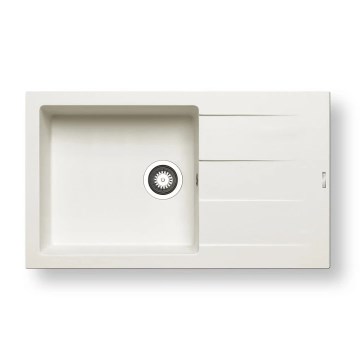 Pyramis 70070611 - Νεροχύτης κουζίνας ATHLOS 86x50 cm γρανίτης/λευκό