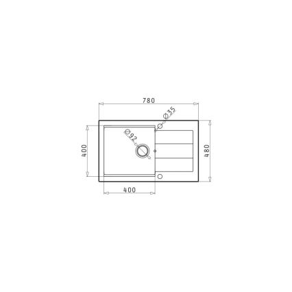 Pyramis 70083601 - Νεροχύτης κουζίνας SPARTA PLUS LUX 78x48 εκ. γρανίτης/μπεζ