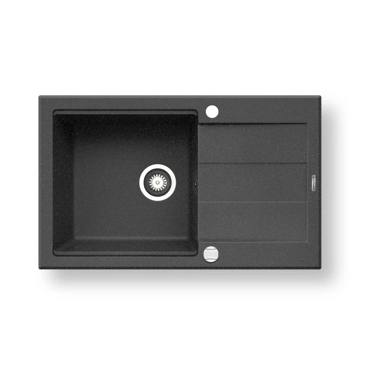 Pyramis 70083701 - Νεροχύτης κουζίνας SPARTA PLUS LUX 78x48 cm γρανίτης/μαύρο