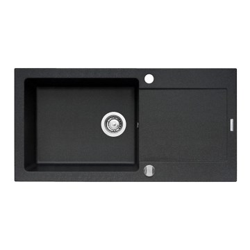 Pyramis 70089601 - Νεροχύτης κουζίνας MIDO 100x50 cm γρανίτης/μαύρο