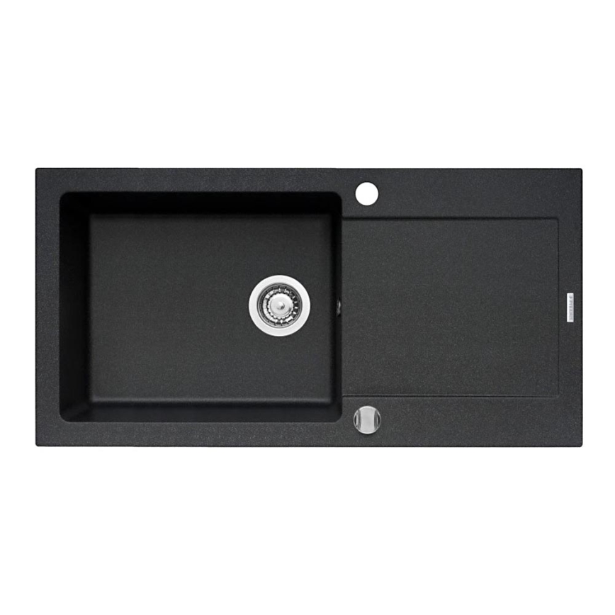 Pyramis 70089601 - Νεροχύτης κουζίνας MIDO 100x50 cm γρανίτης/μαύρο