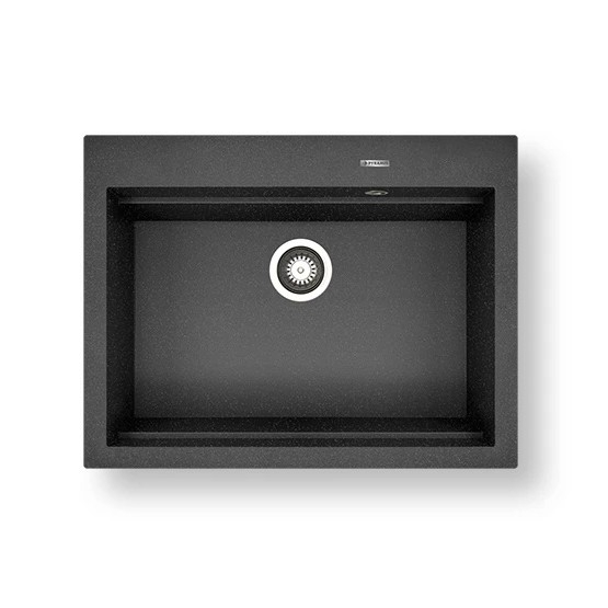 Pyramis 70094201 - Νεροχύτης κουζίνας SIROS 67x51,5 cm  γρανίτης/μαύρο