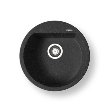 Pyramis 70106911 - Νεροχύτης κουζίνας ALAZIA διάμετρος 51 cm γρανίτης/μαύρο
