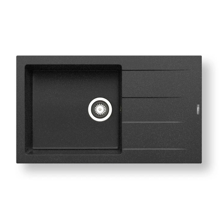 Pyramis 70107111 - Νεροχύτης κουζίνας ATHLOS 86 x 50 εκ., γρανίτης/μαύρο