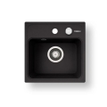 Pyramis 70168201 - Νεροχύτης κουζίνας CAMEA MINI 40x40 εκ. γρανίτης/μαύρο