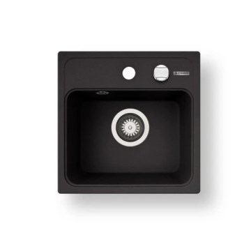 Pyramis 70168201 - Νεροχύτης κουζίνας CAMEA MINI 40x40 cm γρανίτης/μαύρο