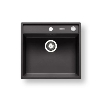 Pyramis 70168301 - Νεροχύτης κουζίνας CAMEA 50x53 cm γρανιτένιος/μαύρος