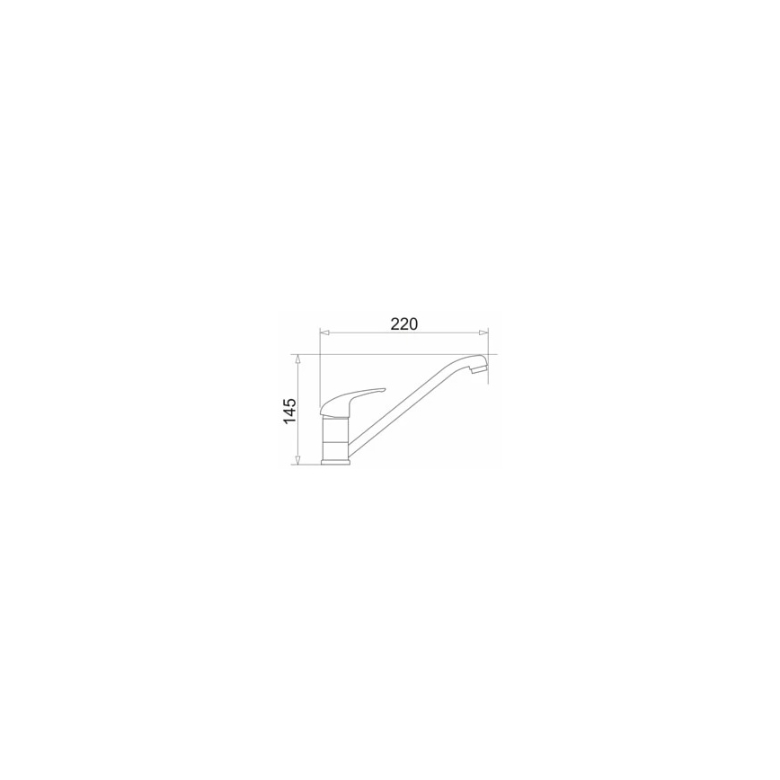 Pyramis 90915301 - Μπαταρία κουζίνας ASALIA χρώμιο