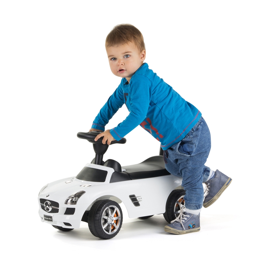 Περπατούρα αυτοκίνητο Mercedes 2xAA λευκό/μαύρο