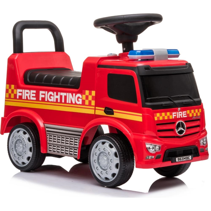 Περπατούρα αυτοκίνητο Mercedes Πυροσβεστικό 2xAA κόκκινο