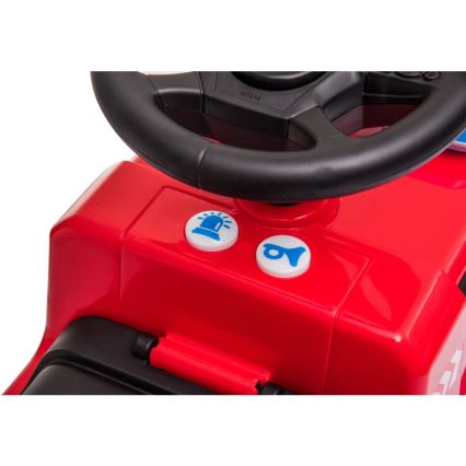 Περπατούρα αυτοκίνητο Mercedes Πυροσβεστικό 2xAA κόκκινο