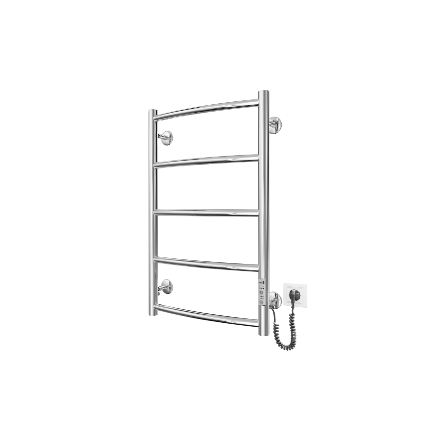 Πετσετοκρεμάστρα μπάνιου θερμαινόμενη CLASSIC 60W/230V 66x43 cm ανοξείδωτο ατσάλι/γυαλιστερό χρώμιο δεξιά