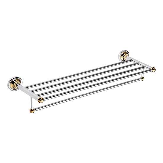 Πετσετοθήκη 66,5x12 cm ασημί/χρυσή