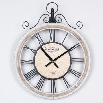 Ρολόι τοίχου 1xAA διάμετρος 40 cm μπεζ