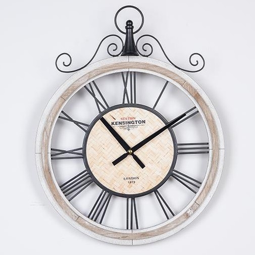 Ρολόι τοίχου 1xAA διάμετρος 40 cm μπεζ