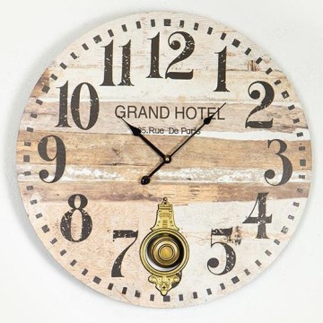 Ρολόι τοίχου 1xAA διάμετρος 58,2 cm μπεζ