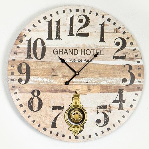 Ρολόι τοίχου 1xAA διάμετρος 58,2 cm μπεζ