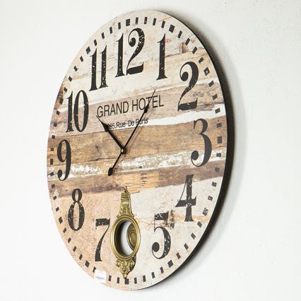 Ρολόι τοίχου 1xAA διάμετρος 58,2 cm μπεζ