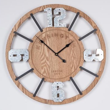 Ρολόι τοίχου 1xAA διάμετρος 60 cm μπεζ