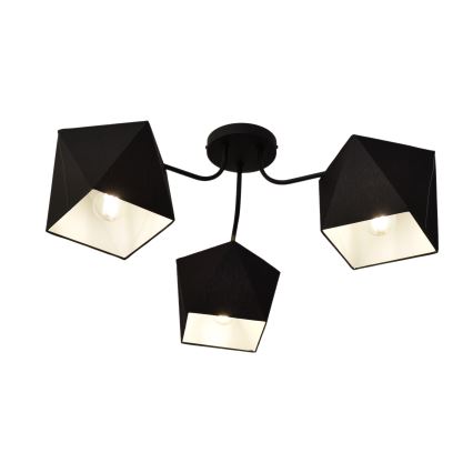 Πολύφωτο ADAMANT 3xE27/15W/230V μαύρο