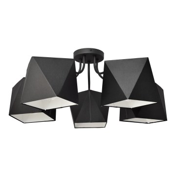 Πολύφωτο ADAMANT 5xE27/15W/230V μαύρο