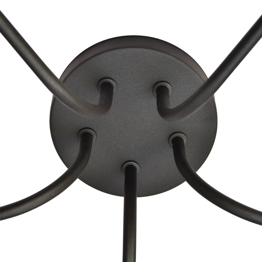 Πολύφωτο ADAMANT 5xE27/15W/230V μαύρο