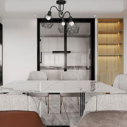 Πολύφωτο απλίκα BERGEN 3xE27/60W/230V