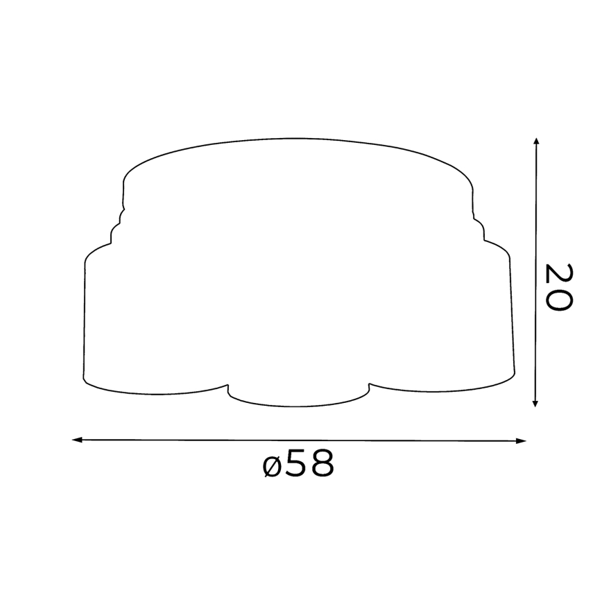Πολύφωτο απλίκα FRODI 5xE27/60W/230V μαύρο